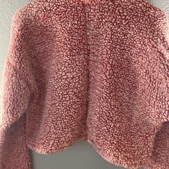 Urban Outfitters Pink Quarter Zip Collared Fuzzy Jacket - Picture 10 of 10